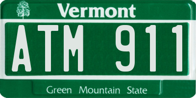 VT license plate ATM911