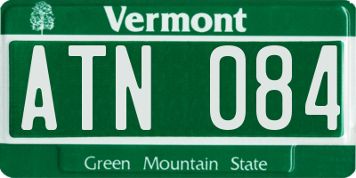 VT license plate ATN084
