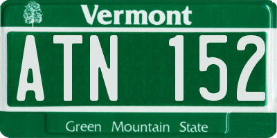 VT license plate ATN152