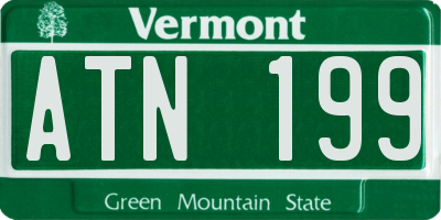 VT license plate ATN199