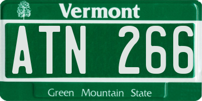 VT license plate ATN266