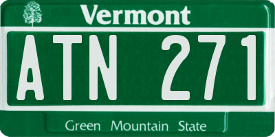 VT license plate ATN271