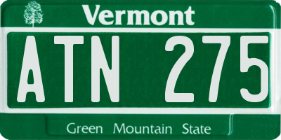 VT license plate ATN275
