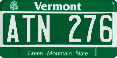 VT license plate ATN276