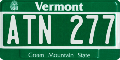 VT license plate ATN277