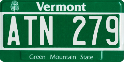 VT license plate ATN279