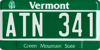 VT license plate ATN341