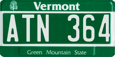 VT license plate ATN364