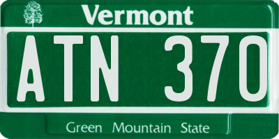 VT license plate ATN370