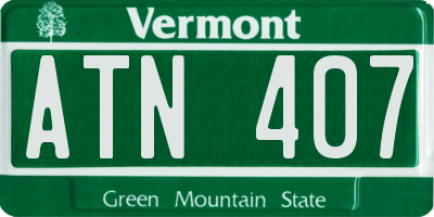 VT license plate ATN407