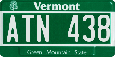 VT license plate ATN438