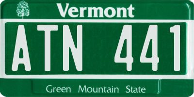 VT license plate ATN441