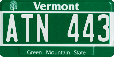 VT license plate ATN443