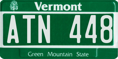 VT license plate ATN448