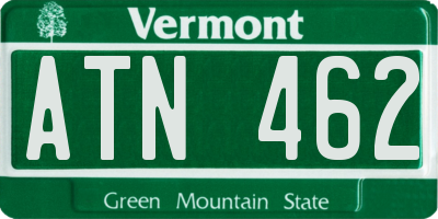 VT license plate ATN462