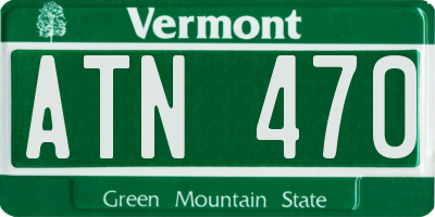 VT license plate ATN470