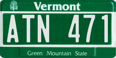 VT license plate ATN471