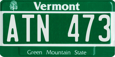 VT license plate ATN473