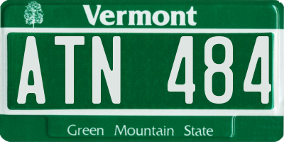VT license plate ATN484