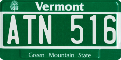 VT license plate ATN516