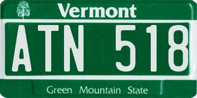 VT license plate ATN518