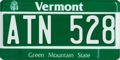 VT license plate ATN528