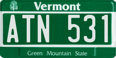 VT license plate ATN531