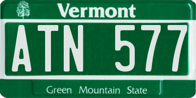 VT license plate ATN577
