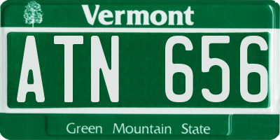 VT license plate ATN656