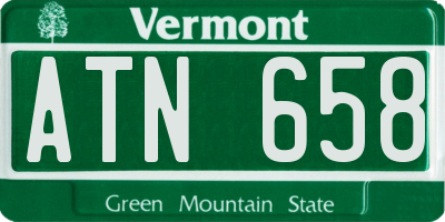 VT license plate ATN658