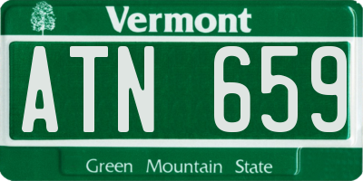 VT license plate ATN659
