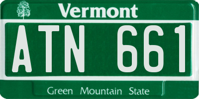 VT license plate ATN661