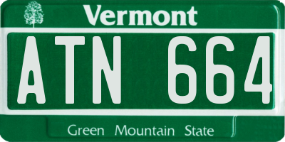 VT license plate ATN664
