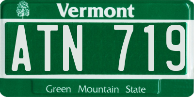 VT license plate ATN719