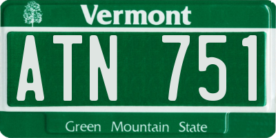 VT license plate ATN751