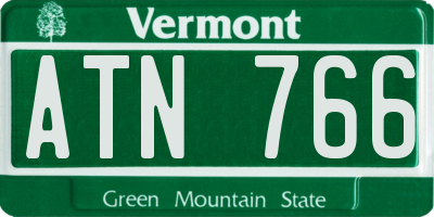 VT license plate ATN766