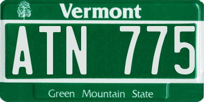 VT license plate ATN775