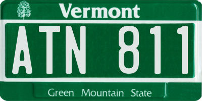 VT license plate ATN811