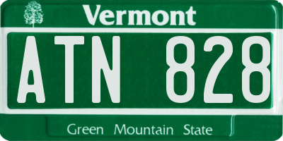 VT license plate ATN828