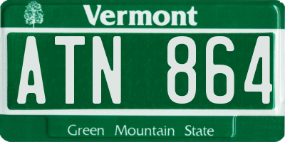 VT license plate ATN864