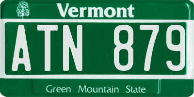 VT license plate ATN879