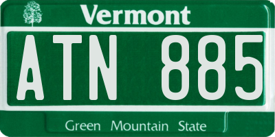 VT license plate ATN885