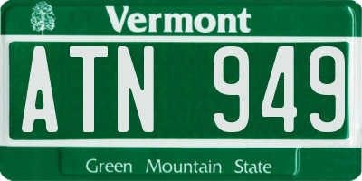 VT license plate ATN949