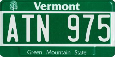 VT license plate ATN975