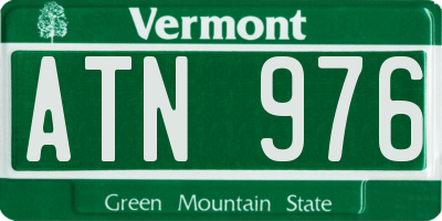 VT license plate ATN976