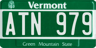 VT license plate ATN979