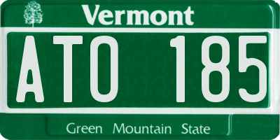 VT license plate ATO185