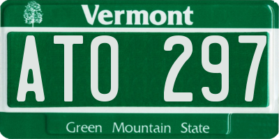 VT license plate ATO297