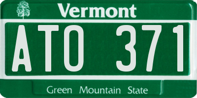 VT license plate ATO371