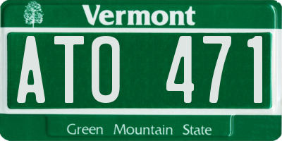 VT license plate ATO471